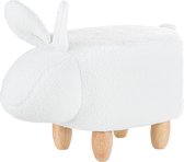 Beliani BUNNY - Hocker - wit - polyester