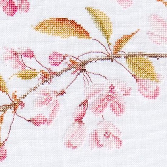 Kit Point De Croix Thea Gouverneur - Panier De Fleurs Aida 18 Count 3064A - Broderie Pour Adultes