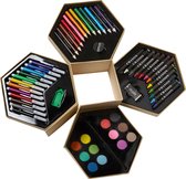 Crayons feutre crayons de couleur artisanaux set de couleur avec peinture wasco taille-crayon gomme aquarelle et pinceau kit complet