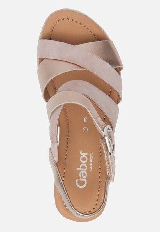 Gabor Comfort sandalen met sleehak roze - Maat 41.5 | bol.com