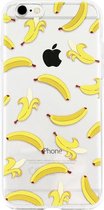 ADEL Siliconen Back Cover Softcase Hoesje Geschikt voor iPhone 6(S) Plus - Bananen