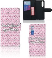 Xiaomi Mi 9 SE Portemonnee Hoesje Flowers Pink DTMP