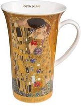 Goebel - Gustav Klimt | Koffie / Thee Mok De Kus | Beker - porselein - 500ml - met echt goud