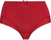 RJ Bodywear Pure Color dames maxi brief - donkerrood - Maat: L