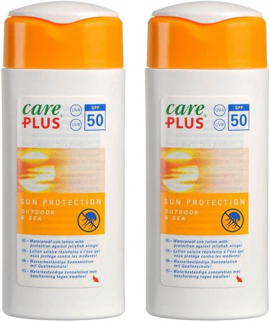 Oorlogszuchtig Stijg Cadeau 2x Care Plus zonnebrand factor 50 - SPF50 - 100 ml - Ideaal voor op reis -  Beschermd... | bol.com
