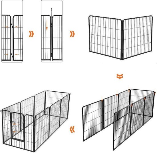 Nancy's Puppy-Uitloop - 8-hoek Voor Honden - Puppy-box - Hondenverblijf - Voor Huisdieren
