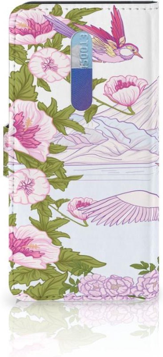 Book Case voor Xiaomi Redmi K20 Pro Telefoonhoesje met Pasjes Bird Standing