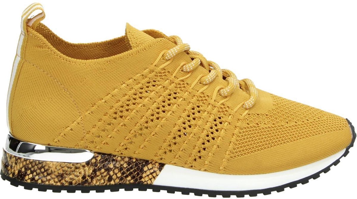 La Strada dames sneaker Oker geel - Schoenen.nl
