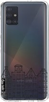 Casetastic Samsung Galaxy A51 (2020) Hoesje - Softcover Hoesje met Design - Amsterdam Canal Houses Print