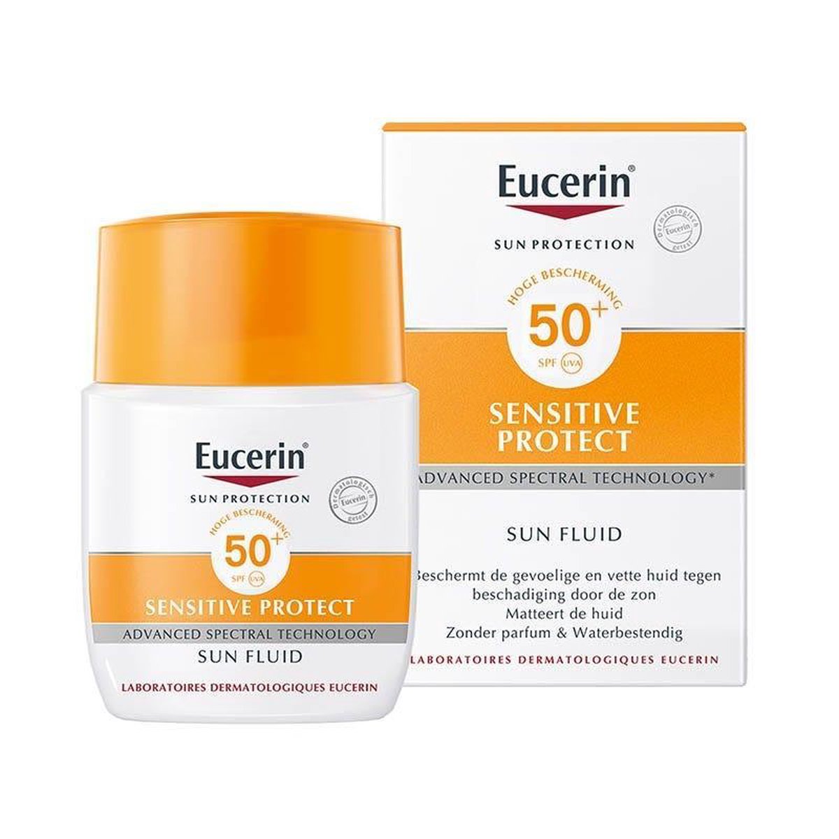 Eucerin Sun Sensitive Protect Fluid normale tot SPF 50+ Zonnebrand - 50 ml | bol.com