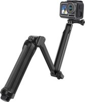 Multifunctionele Aluminium Premium Selfie Stick / Tripod Mount voor GoPro en andere Actiecamera's | Zwart / Black | Tot 62CM