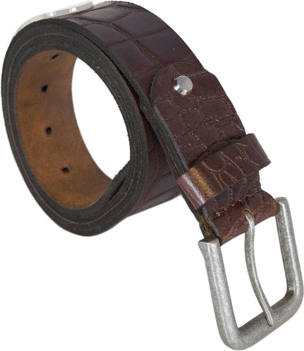Menzo Riem voor kelners, extra breed, kelnerriem van echt leer, leren riem voor kelnerportefeuilles, dames en heren, zwart, 95cm (5cm breit