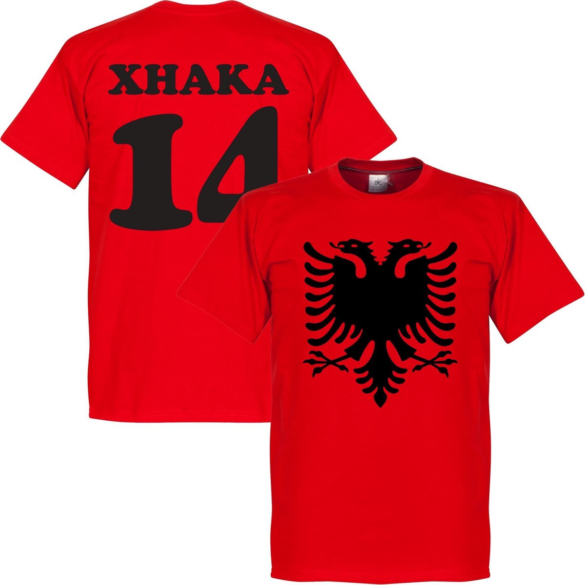 Albanië Adelaar Xhaka T-Shirt - XL
