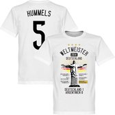 Duitsland Road To Victory Hummels T-Shirt - XL