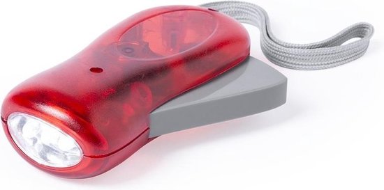 Knijpkat zaklamp rood 10,5 cm - Zaklampje sleutelhanger | bol.com