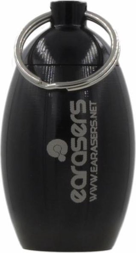 EARasers Oordoppen Waterdichte Sleutelhanger Carry Case - Aluminium