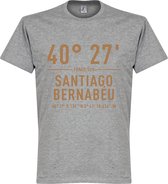 Real Madrid Santiago Bernabeu Coördinaten T-Shirt - Grijs - L