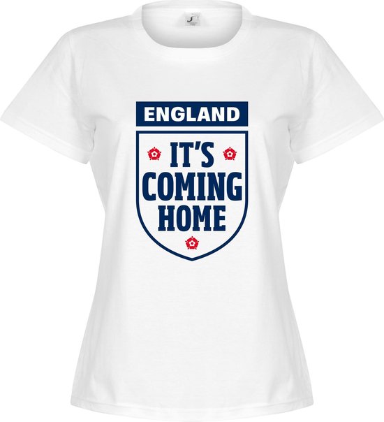 It's Coming Home England Dames T-Shirt - Wit - L