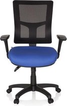 hjh OFFICE Impact PRO - Professionele directiestoel - Blauw / Zwart - stof / netstof