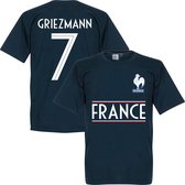 Frankrijk Griezmann 7 Team T-Shirt - Navy - S