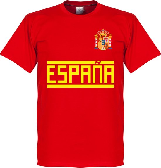 Spanje Team T-Shirt - Rood - XXXL