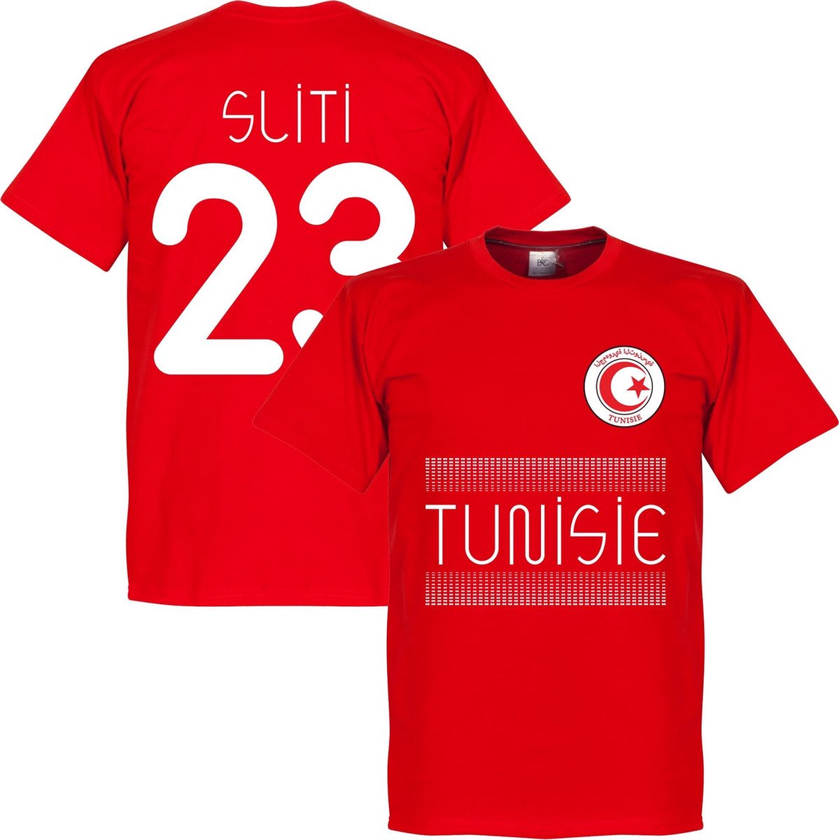 Tunesië Sliti 23 Team T-Shirt - Rood - L