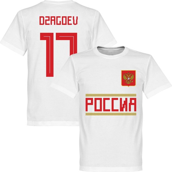 Rusland Dzagoev 17 Team T-Shirt - Wit - XL