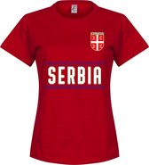 Servië Dames Team T-Shirt - Rood - L