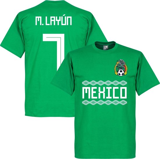 Mexico M. Layun 7 Team T-Shirt - Groen - L