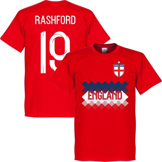 T-Shirt Équipe England Rashford 19 - Rouge - S