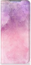 Geschikt voor Samsung Galaxy S20 Bookcase Pink Purple Paint