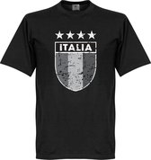 T-shirt Italia Vintage Logo - Zwart - 4XL