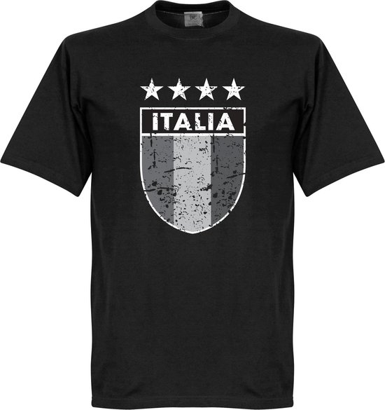 Italia Vintage Logo T-shirt - Zwart - 4XL