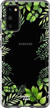 HappyCase Samsung Galaxy S20 Hoesje Flexibel TPU Leaves Print