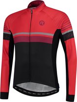 Rogelli Hero Fietsshirt - Lange Mouwen - Heren - Grijs, Zwart, Bordeaux - Maat M