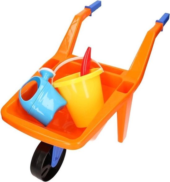 ijs Lezen weefgetouw Buitenspeelgoed kruiwagen oranje speelsetje voor kinderen 65 cm -  Zandbak/strand speelgoed | bol.com