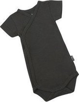 KinderBasics Baby Overslag Rompertje Antraciet/grijs 62