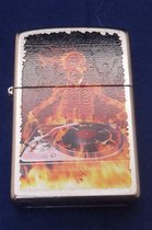 Aansteker Zippo Skeletton DeeJay on Fire