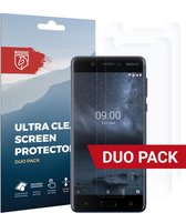Rosso Screen Protector Ultra Clear Duo Pack Geschikt voor Nokia 5 | TPU Folie | Case Friendly | 2 Stuks