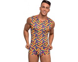 Male Power Fitness Tank - S multicolor M