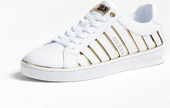 Guess TESHA Wit - Gratis levering | Spartoo.nl ! - Schoenen Lage sneakers  Dames € 87,50