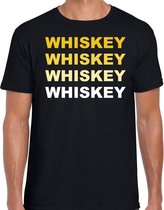 Whiskey drank fun t-shirt zwart voor heren XL