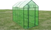 Tuinkas - Staal - Groen - 120 x 240 x 190 cm - PVC 100%