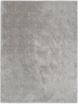 Vloerkleed shaggy hoogpolig 120x160 cm grijs