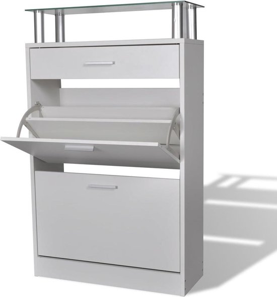 Hoge Witte Hal Schoenenkasten 220 cm kopen? ✔️ Vergelijk & bespaar