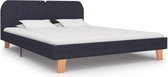 Bedframe stof donkergrijs 160x200 cm