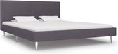 Bedframe stof grijs 180x200 cm