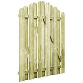 Tuinpoort - Geïmpregneerd grenenhout - Groen - 100 x 125 cm