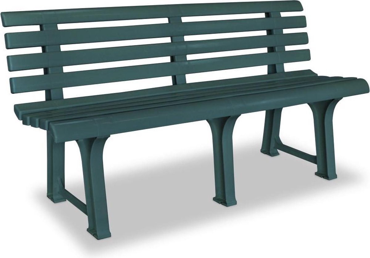 Jurhan Gartenbank ORCHIDEA Anthrazit - 145cm Kunststoffbank Für Terrasse & Garten