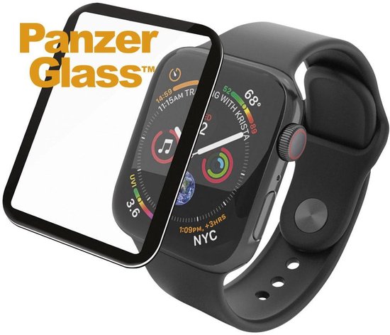 PanzerGlass Apple Watch 40MM Screenprotector Tempered Glass Zwart | bol.com